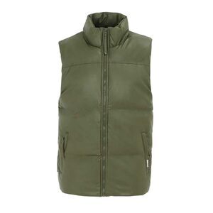 Firetrap Mens PU Padded Vest / Army Green